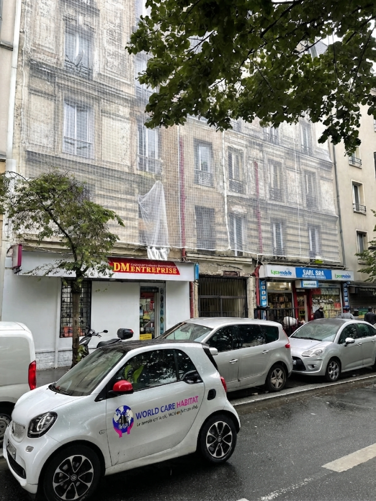 Mise en sécurité de façade avec filet de protection | WCH