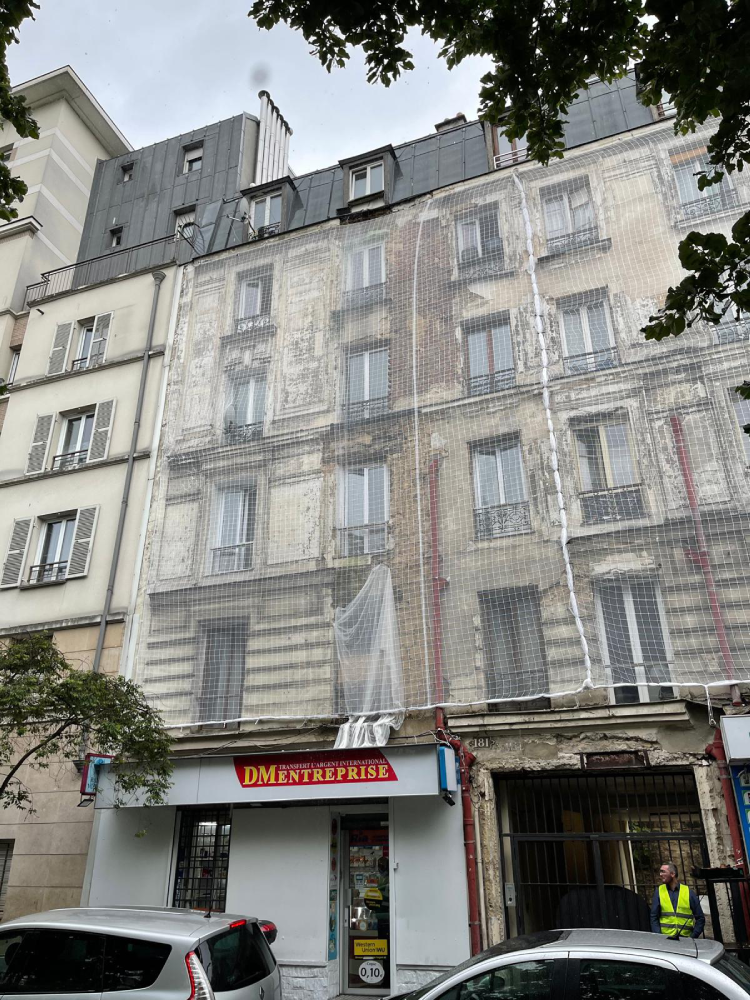 protection contre les chutes de façade
