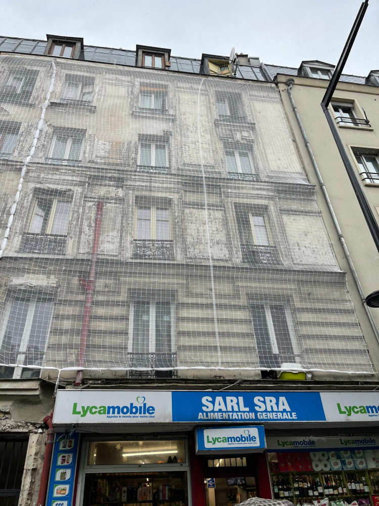 travaux de sécurisation façade