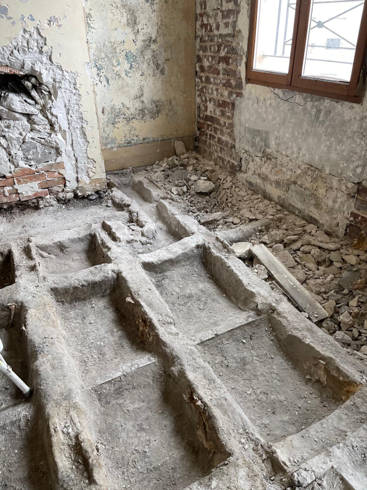 décaissement des supports structurels