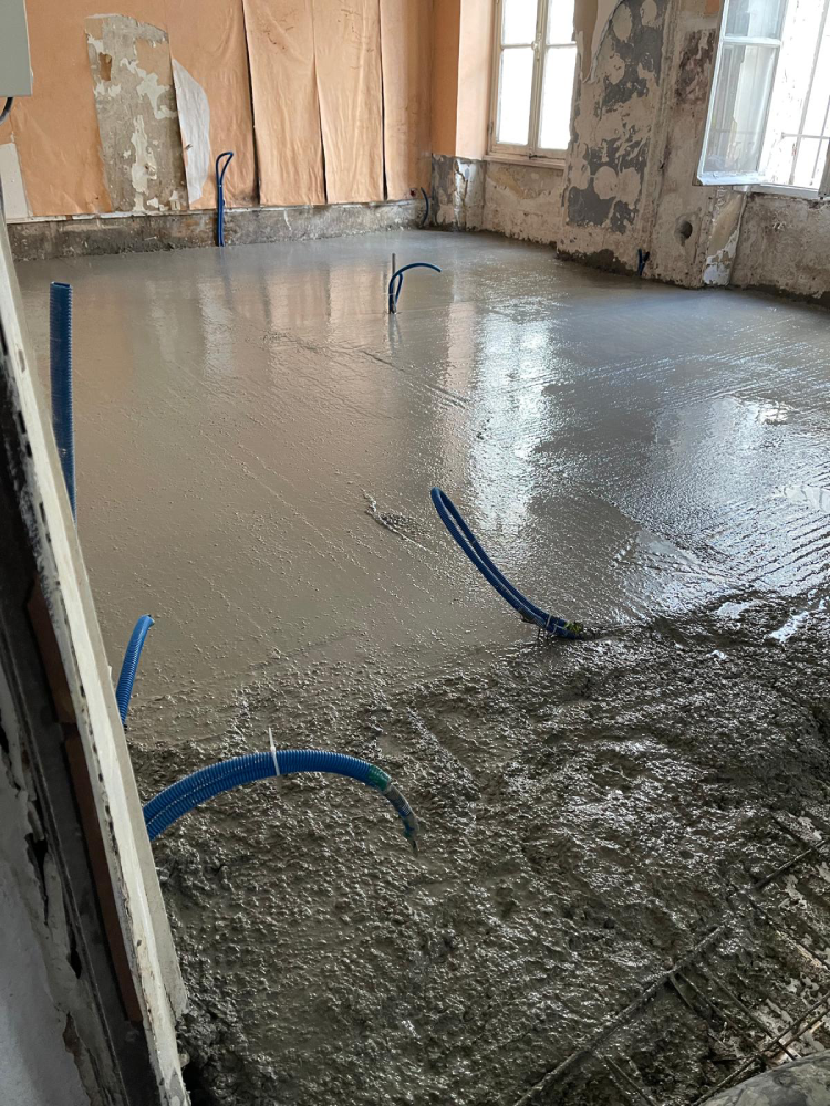 construction plancher béton